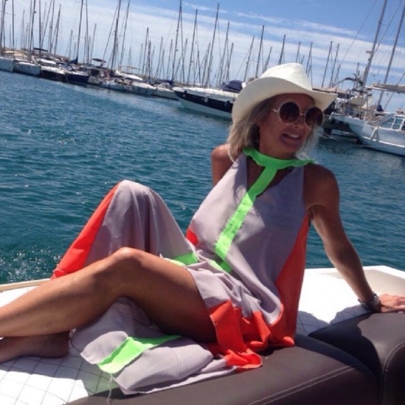 009 Bohemian chiffon maxi dress - Picture 3 of 4